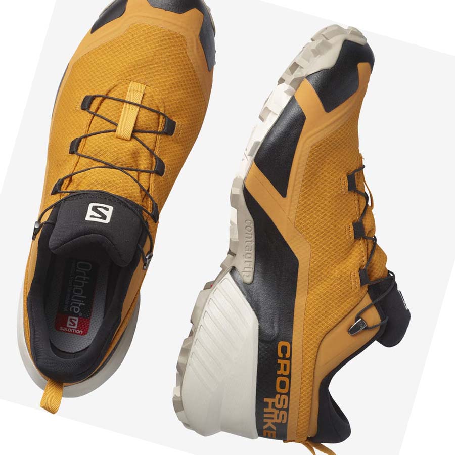 Salomon CROSS HIKE GORE-TEX Erkek Yürüyüş Ayakkabısı Turuncu | TR 3607JPQ